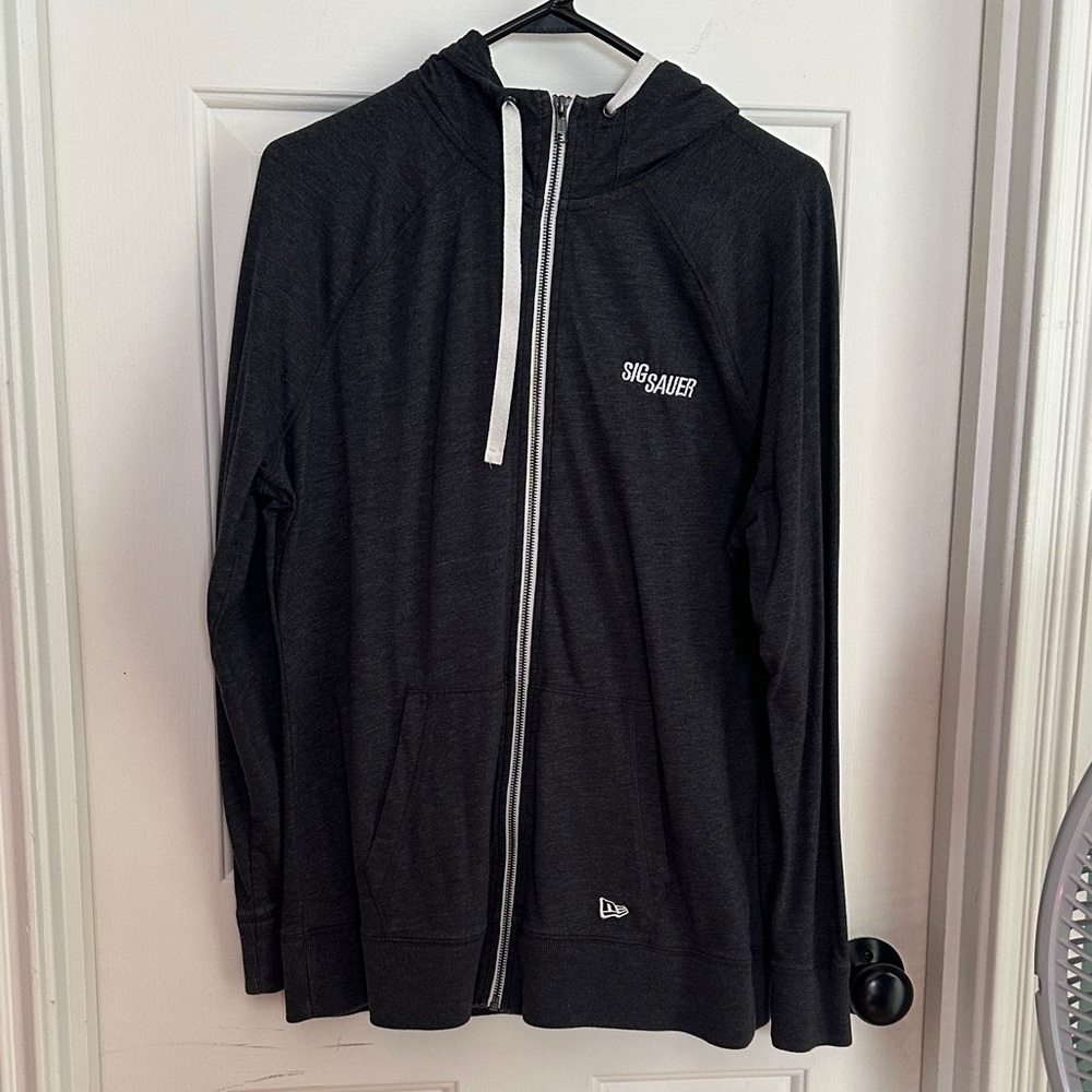 New Era Sig Sauer Charcoal Full-Zip Hoodie